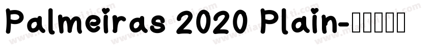Palmeiras 2020 Plain字体转换
